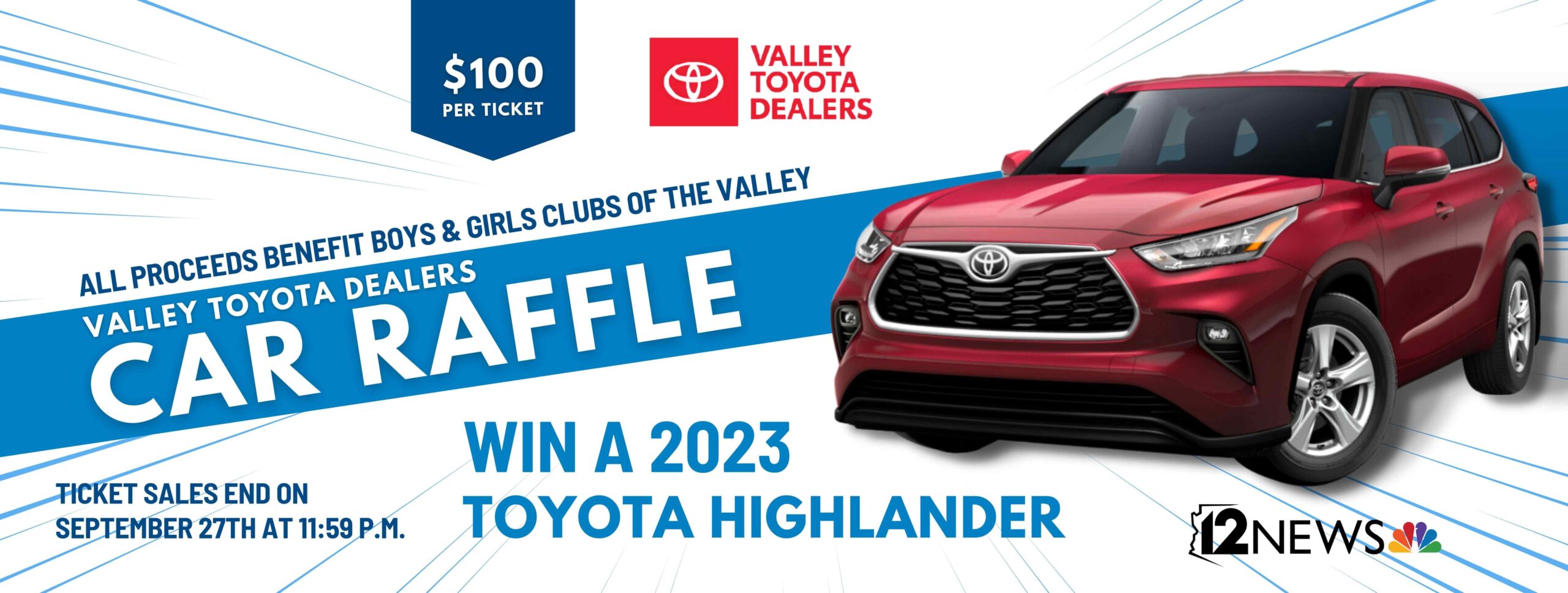 Home Toyota Raffle 2023 for Review Option A Boys & Girls Clubs of